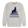 San Francisco Seal Culk  Grey Adult Sweathshirt