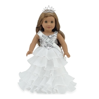 18-inch Doll Clothes - Miss USA Inspired Dress and Accessories - fits American Girl ® Dolls