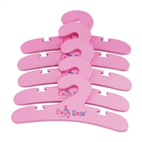 18-inch Doll Furniture - Pink Wooden Doll Clothes Hangers - fits American Girl ® Dolls