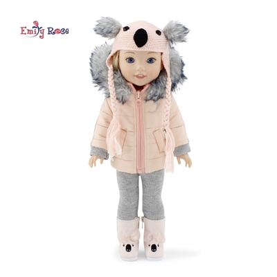 14-inch Doll Clothes - Winter Snow Outfit with Hat and Boots - fits Wellie Wisher® Dolls