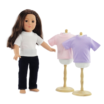 18-inch Doll Clothes - Skinny Jeans and Three Tee Shirts - fits American Girl ® Dolls