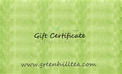 Gift Certificate Tea