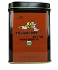 organic cranberry apple tea tins