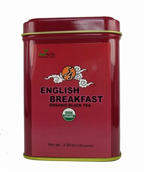 organic english breakfast tea tins