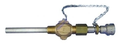 1 1/2" Brass Body Retractable Corp Stop with Stainless Steel Wetted Diffuser