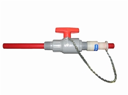 1" Non-Metallic Retractable Corp Stop with PVDF (Kynar) Wetted Diffuser