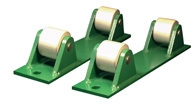 Chlorine Ton Storage Trunnions w/ UHMV Poly Wheels