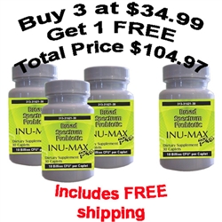 Inu-Max Pro Broad Spectrum Probiotic Buy 3 Get 1 Free Special