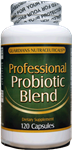 Professional Probiotic Blend  - 120 Veggie Capsules  - 1 Billion CFU