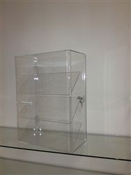 Acrylic Three Slanted Shelf Display Case