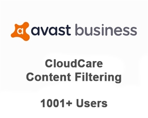 Avast Business CloudCare Content Filtering 1 Year Users (1001+)