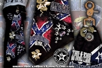 Custom Belt Loop Flair Dont Tread On Rock & Roll  Bandana Rock n Roll Heavy Metal biker clothing accessories Rock n Roll GangStar