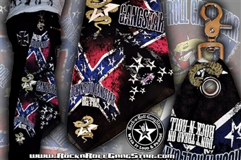 Custom Belt Loop Flair Dont Tread On Rock & Roll  Bandana Rock n Roll Heavy Metal biker clothing accessories Rock n Roll GangStar