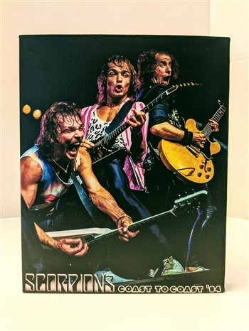 SCORPIONS Coast To Coast 1984 8x10 canvas print wall art Rock n Roll collectible