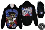 Don't Tread On Rock n Roll zip hoodie jacket sweatshirt Heavy Metal Rock and Roll Clothing