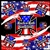 Red White & Blue Iron Cross Bandana Rock and Roll Heavy Metal Biker accessories lifestyle Rock n Roll GangStar