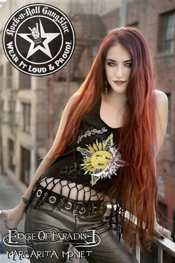 Sun Moon & Stars Fringe Macrame Raw Edge Tank Top Rock n Roll Heavy Metal t shirt