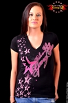 Shooting Stars Girls V Neck Jr. T-shirt