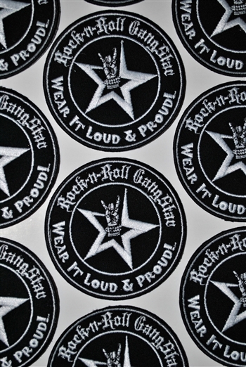 Wear It Loud & Proud Patch Rock n Roll GangStar Rock and Roll Heavy Metal