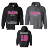 NEON PINK Kraze 2 Color Front Hooded Sweatshirt