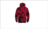 WMS Tie Dye Red Hoodie