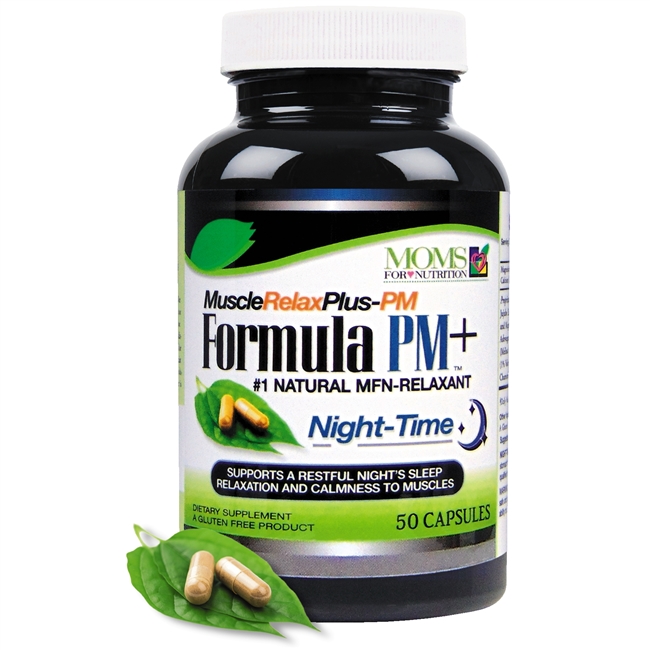 All Natural Muscle Relax Formula PM Plus - 50 Capsules - Advanced Nighttime Sleep Aid - Natural Relaxant