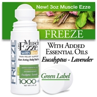 New! Muscle Ezze & Joint 3oz. Freeze Relief GREEN LABEL