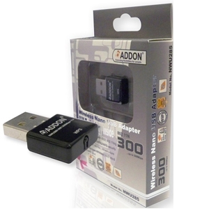 Addon 300Mbps Wireless Nano USB Adapter (NWU285v3)