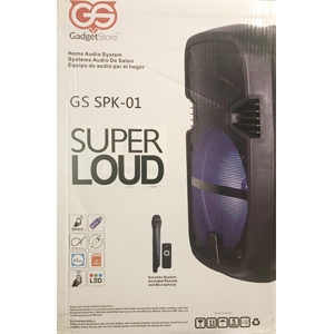 Gadget Store 12 Inch Portable Bluetooth LED Loudspeaker with Karaoke / Microphone / Remote Control / MP3 / USB / SD Readers