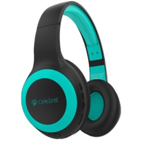 Celebrat Wireless Bluetooth Headphone with Mic Blue