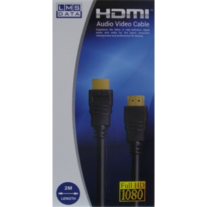 2M HDMI Cable M-M Gold ver1.4 Retail