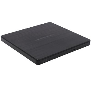 Hitachi-LG 8x DVD-RW USB 2.0 Black Slim External Optical Drive (GP60NB60)