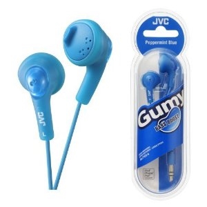 JVC Gumy Bass Boost Stereo In-Ear Headphones Blue (HA-F160)
