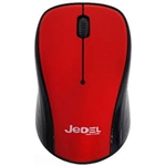 Jedel Wireless Optical Mouse 2.4Ghz 1000dpi - Black/Red (W920)