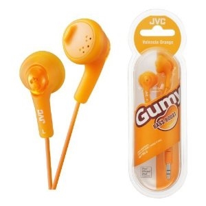 JVC Gumy Bass Boost Stereo In-Ear Headphones Orange (HA-F160)