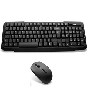 EZ-Touch Wireless Keyboard and Mouse Combo Set (Black)