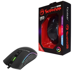 Scorpion USB RGB LED Black Programmable Gaming Mouse (M513)