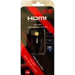 MAXAM 1M HDMI Cable M-M 28AWG Gold ver1.4 Retail