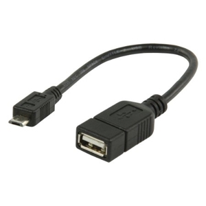 14cm USB2.0 OTG Micro B Male to Type A Female