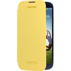Samsung Galaxy S4 Flip Cover Case (Yellow)