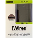 Techlink iWires Mini DisplayPort To VGA Cable 20cm (526421)