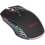 XTRIKE USB Optical Gaming Mouse Multicolour LED Backlight 1200/2400/4800/7200 DPI