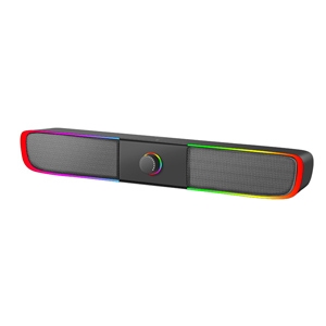 XTRIKE 2.0 stereo Sound Bar with RGB backlight, 3.5 mm Jack (audio), USB (power)