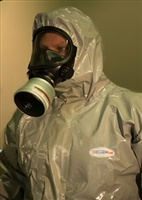 Indutex JetGuard Plus CBRN Chemical, Biological, Nuclear Protective Coverall Suit w/ Hood & Booties