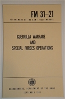 GUERRILLA WARFARE AND SPECIAL OPERATIONS FM-31-21