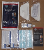 Pandemic Flu Preparedness Kit, DoD N95 mask, Coronavirus protection kit