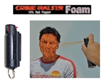 Crime Halter 15% Pepper Foam, keychain - 1/2 oz. Hard Shell