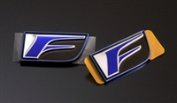 THINK DESIGN IS F "Blue Clear" Fender Emblem SET