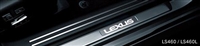 Lexus LS White LED Illuminated Scuff Plate KIT