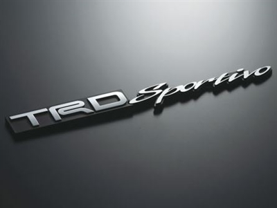 TRD Sportivo Rear Emblem Chrome
